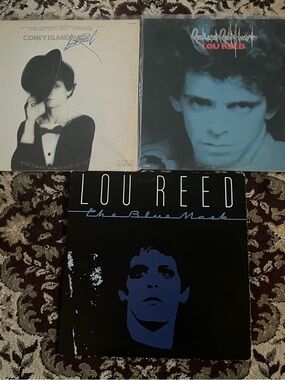Lou Reed Coney Island Baby, Blue Mask, Rock N’ Roll Heart Vinyl Record lot RCA